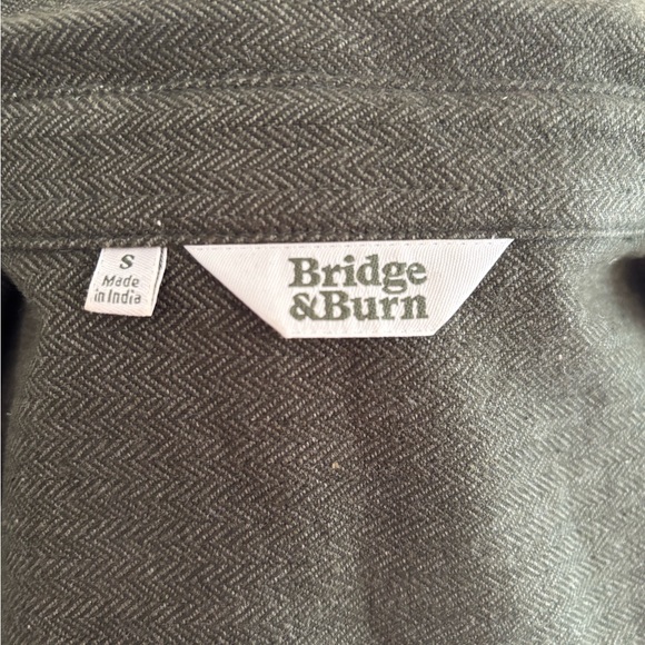 NWOT Bridge & Burn Olive Green Button up Dress - Picture 2 of 2